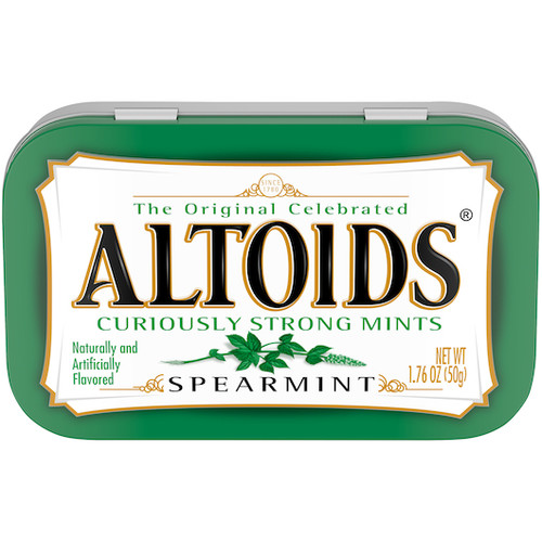 Altoids Spearmint Single, 1.76 Ounce, 12 Per Box, 12 Per Case
